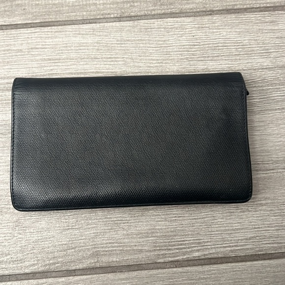 Chanel CC Button Black Leather Bifold Wallet EUC - Picture 5 of 13